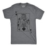 Mens Funny T Shirts King Of Spades Sarcastic Playing Card Graphic Novelty Tee for Men
