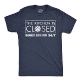 Mens Funny T Shirts The Kitchen Is Closed Dinks Served 24 7 Sarcastic Pickleball Graphic Novelty Tee For Men