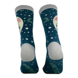 Women's There Goes My Last Flying Fuck Santa Socks Funny Sarcastic Xmas Graphic Novelty Footwear for Ladies