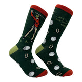 Funny Golf Socks for Men Vintage Sports Crews for Guys with Hilarious Jokes