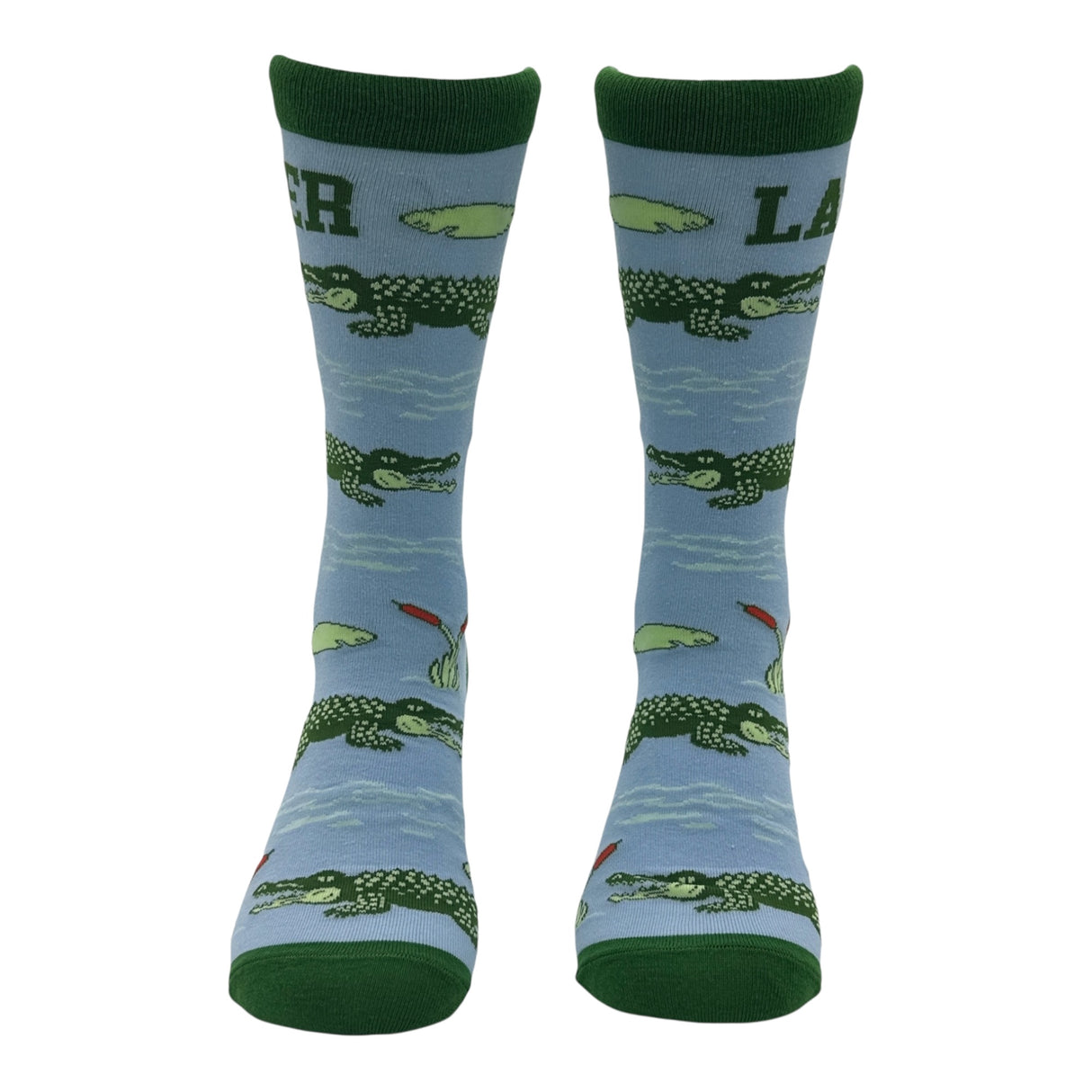 Men's Later Gator Socks Funny Sarcastic Alligator Graphic Novelty Footwear for Men
