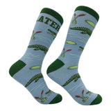 Men's Later Gator Socks Funny Sarcastic Alligator Graphic Novelty Footwear for Men