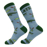 Men's Later Gator Socks Funny Sarcastic Alligator Graphic Novelty Footwear for Men