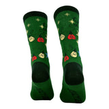 Women's Lit Socks Funny Sarcastic Christmas Lights Graphic Novelty Footwear for Ladies