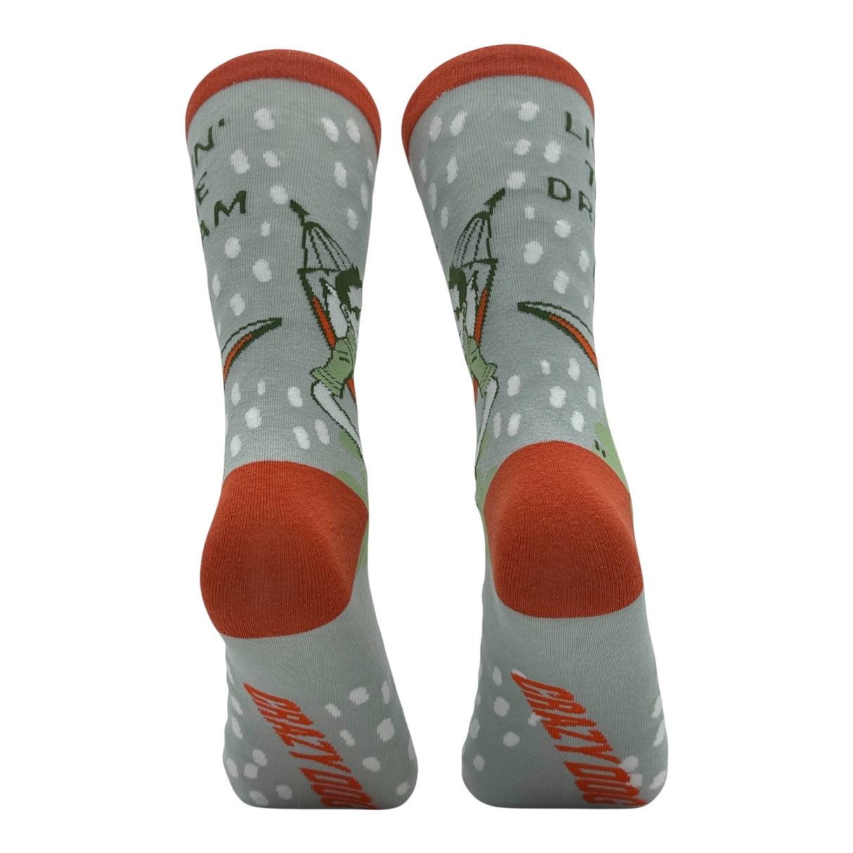 Men's Livin The Dream Socks Funny Sarcastic Drinking Graphic Novelty Footwear for Men