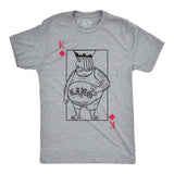 Mens Funny T Shirts Lonely King Of Diamonds Sarcastic Playing Card Graphic Novelty Tee for Men