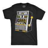 Mens Funny T Shirts Luck Fuck Slots Sarcastic Slot Machine Graphic Novelty Tee for Men