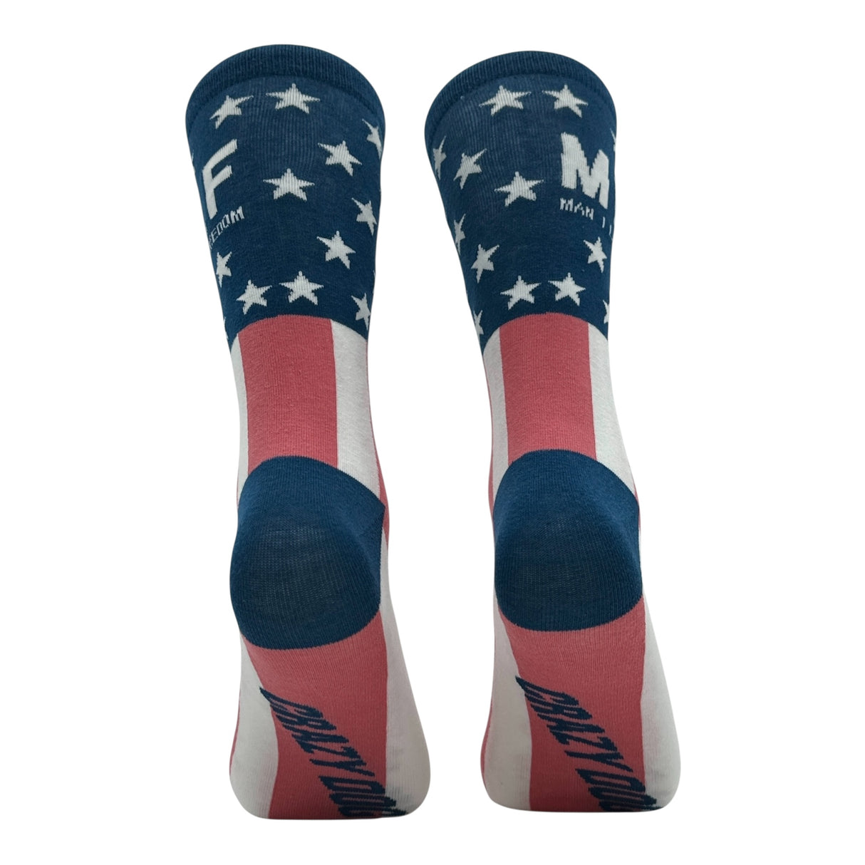 Men's MILF Man I Love Freedom Socks Funny Sarcastic Fourth Of July Graphic Novelty Footwear for Men