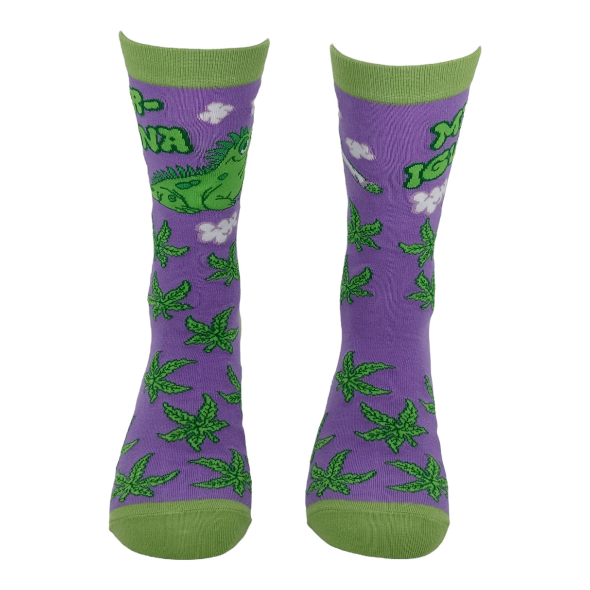 Women's Mar Iguana Socks Funny Sarcastic Lizard Graphic Novelty 420 Footwear for Ladies