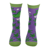 Women's Mar Iguana Socks Funny Sarcastic Lizard Graphic Novelty 420 Footwear for Ladies