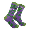Women's Mar Iguana Socks Funny Sarcastic Lizard Graphic Novelty 420 Footwear for Ladies