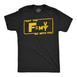 Mens Funny T Shirts May The Force Equation Be With You Sarcastic Graphic Novelty Movie Tee for Men