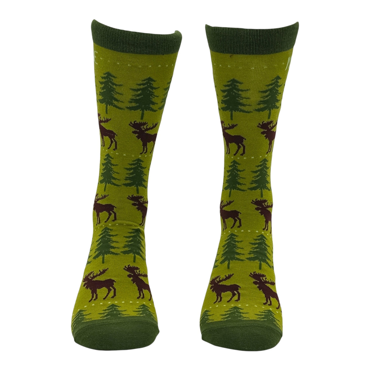 Men's Meese Socks Funny Sarcastic Moose Graphic Novelty Footwear for Men