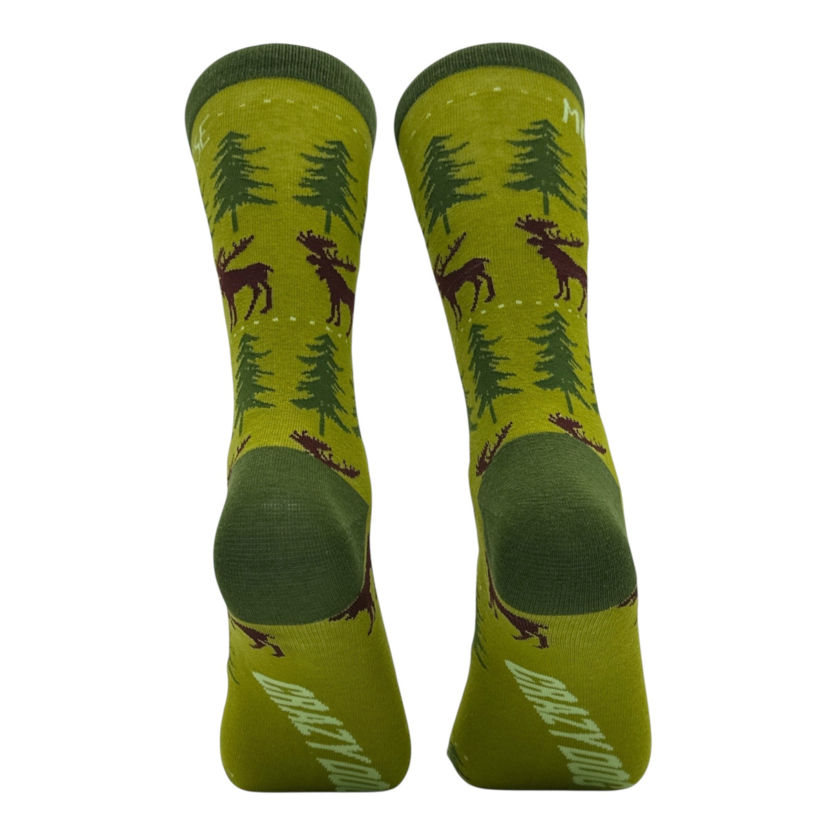 Men's Meese Socks Funny Sarcastic Moose Graphic Novelty Footwear for Men