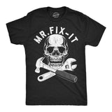 Mens Funny T Shirts Mr Fix It Sarcastic Mechanic Graphic Novelty Tee for Men