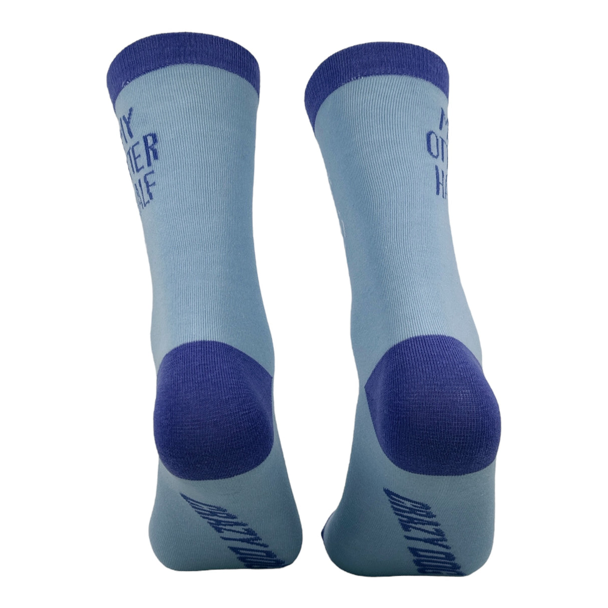 Women's My Otter Half Socks Funny Sarcastic Graphic Novelty Footwear for Ladies