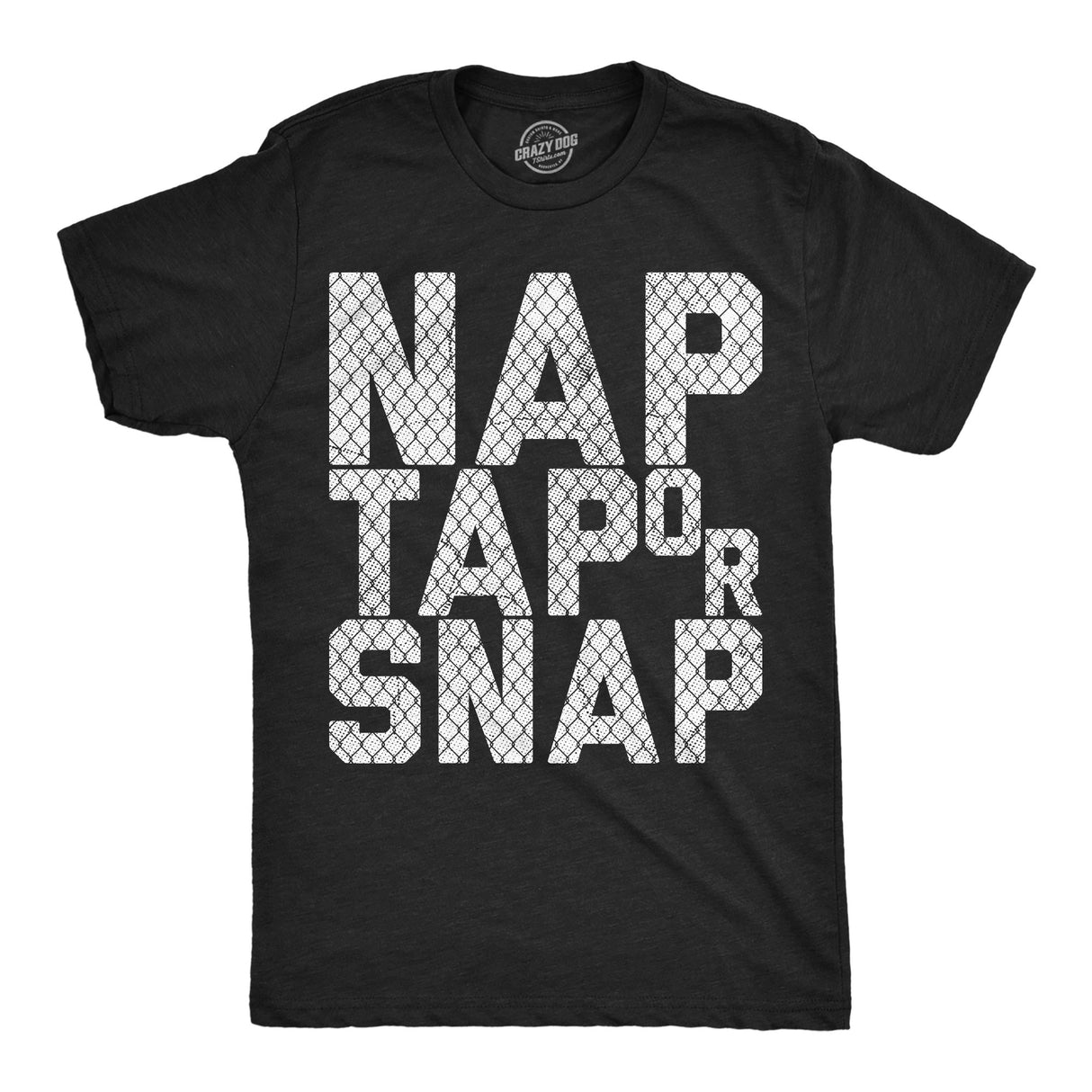 Mens Funny T Shirts Nap Tap Or Snap Sarcastic Jiu Jitsu Graphic Novelty MMA Tee for Men