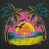 Womens Funny T Shirts Neon Shore Awesome Vacation Graphic Novelty Beach Tee For Ladies