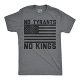 Mens Funny T Shirts No Tyrants No Kings Sarcastic Political Graphic Novelty Tee for Men