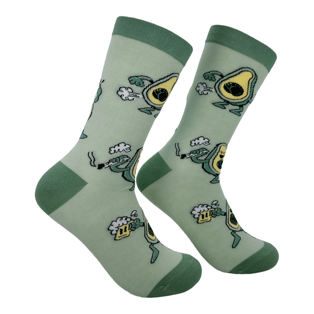 Women's Party Avocado Socks Funny Sarcastic 420 Graphic Novelty Footwear for Ladies