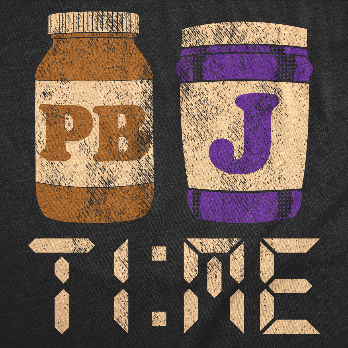 Womens Funny T Shirts PBnJ Time Sarcastic Peanut Butter and Jelly Graphic Novelty Tee for Ladies