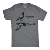 Mens Funny T Shirts Pigeon Pigeoff Sarcastic Graphic Novelty Tee for Men