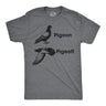Mens Funny T Shirts Pigeon Pigeoff Sarcastic Graphic Novelty Tee for Men