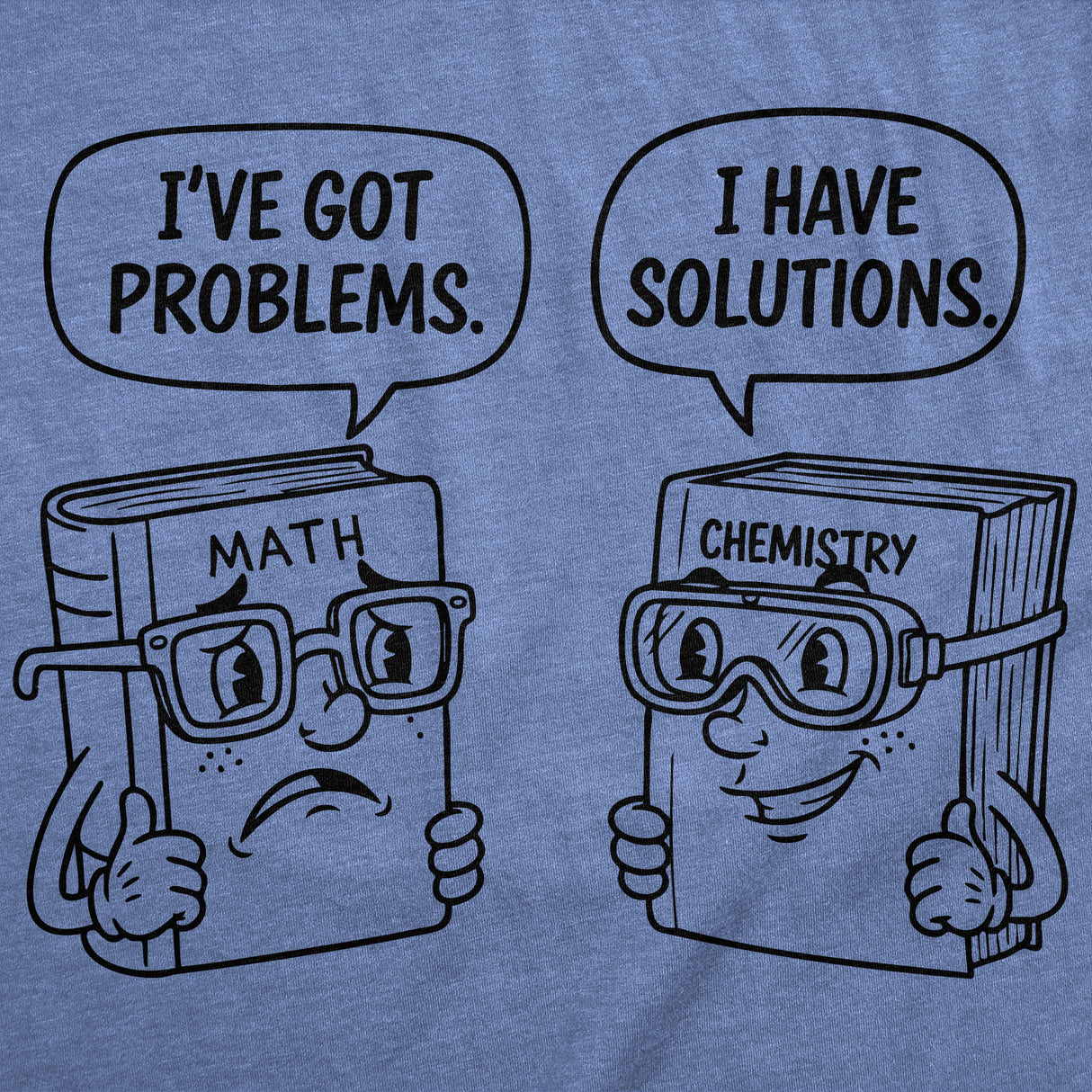 Womens Funny T Shirts Problems and Solutions Sarcastic Math and Science Graphic Novelty Tee for Ladies