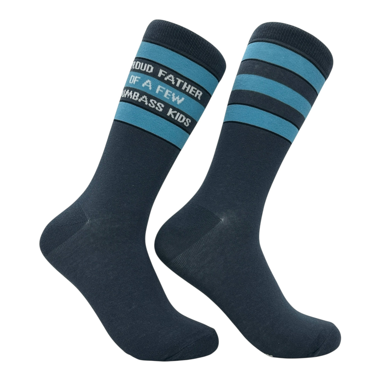 Men's Proud Father Of A Few Dumbass Kids Socks Funny Sarcastic Fathers Day Graphic Novelty Footwear for Men