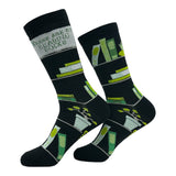 Women's These Are My Reading Socks Funny Sarcastic Nerd Graphic Novelty Footwear for Ladies