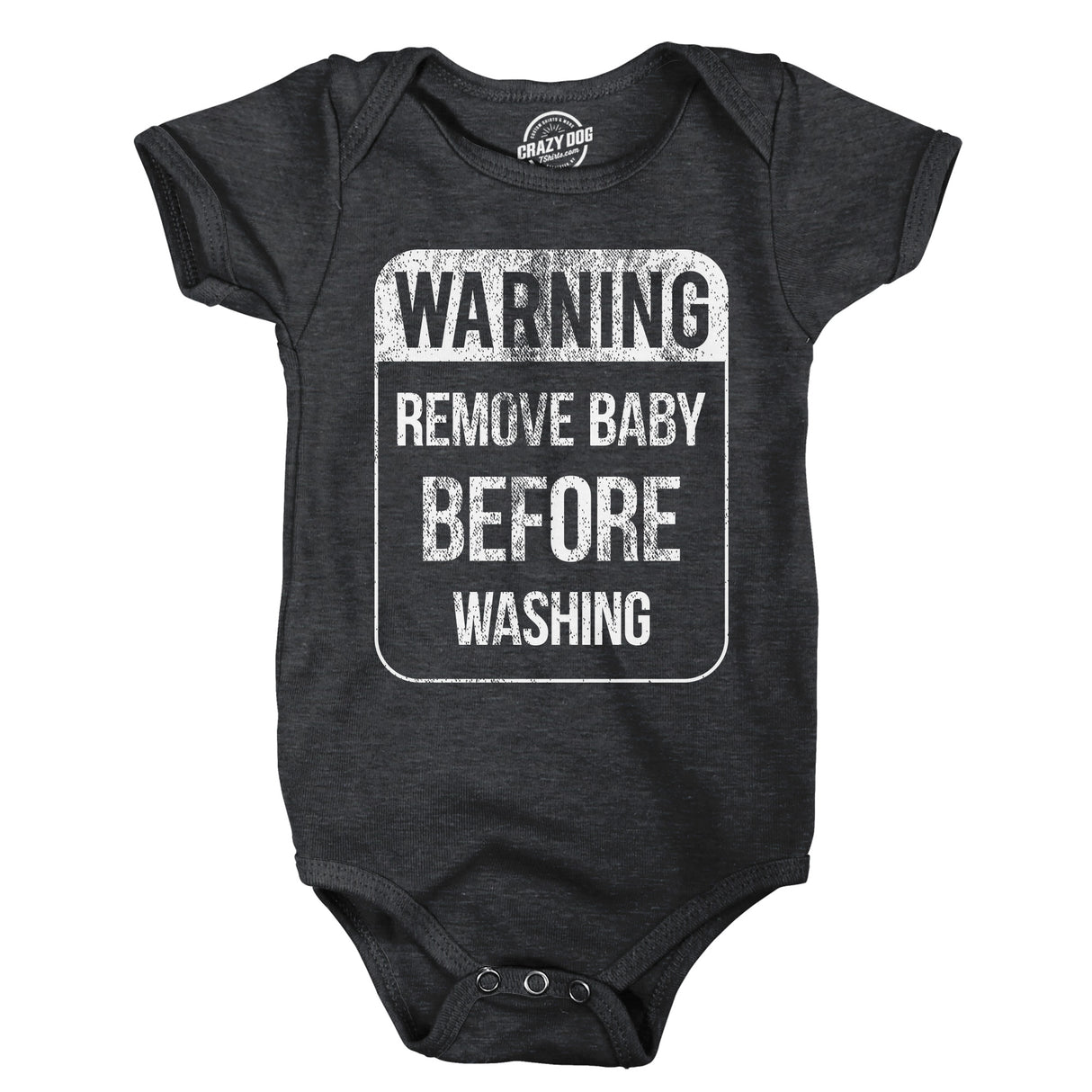 Warning Remove Baby Before Washing Baby Bodysuit Funny Sarcastic Graphic Novelty Jumper for Infants