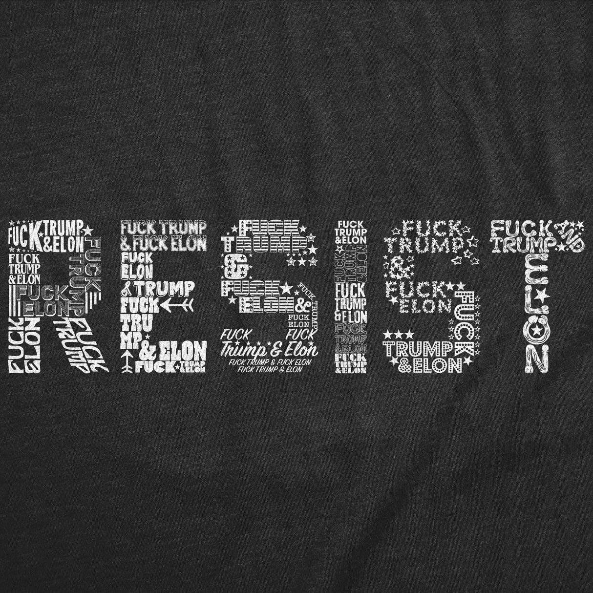 Mens Resist T Shirts Political Anti Authority Protest Tees Rebel Rally March Shirts