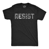 Mens Resist T Shirts Political Anti Authority Protest Tees Rebel Rally March Shirts