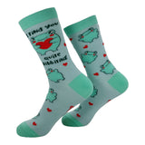 Women's I Find You Quite Ribbiting Socks Funny Sarcastic Frog Graphic Novelty Footwear for Ladies