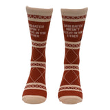 Men's Sasquatch Doesnt Believe In You Either Socks Funny Sarcastic Bigfoot Graphic Novelty Footwear for Men