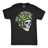 Mens Funny T Shirts Save A Motorcyle Ride Me Sarcastic Mechanic Graphic Novelty Sex Tee for Men