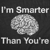 Mens Funny T Shirts Im Smarter Than Youre Sarcastic Graphic Novelty Tee for Men