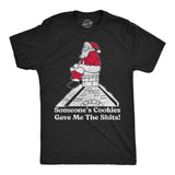 Mens Funny T Shirts Someones Cookies Gave Me The Shits Sarcastic Christmas Graphic Novelty Tee for Men