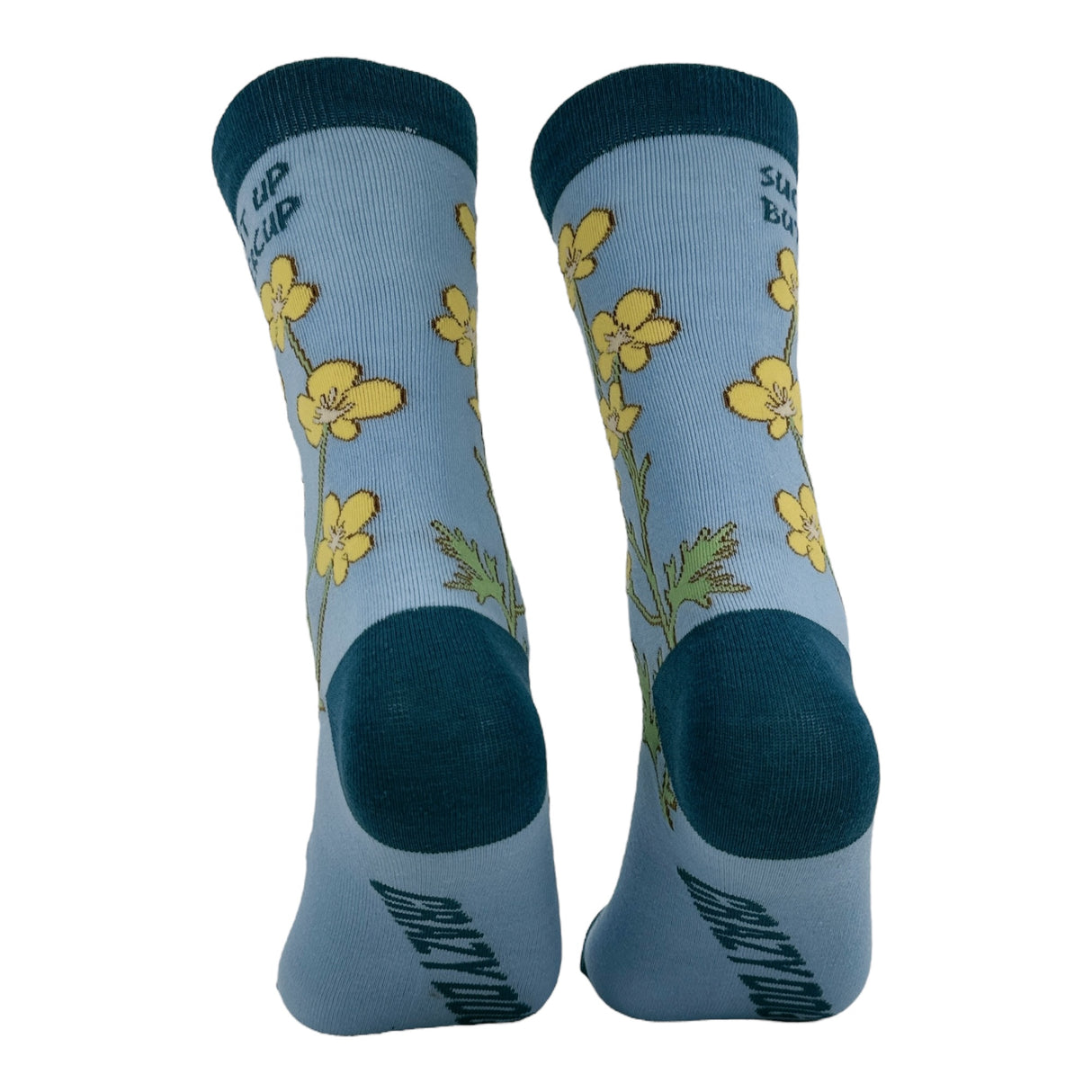 Women's Suck It Up Buttercup Socks Funny Sarcastic Flower Graphic Novelty Footwear for Ladies