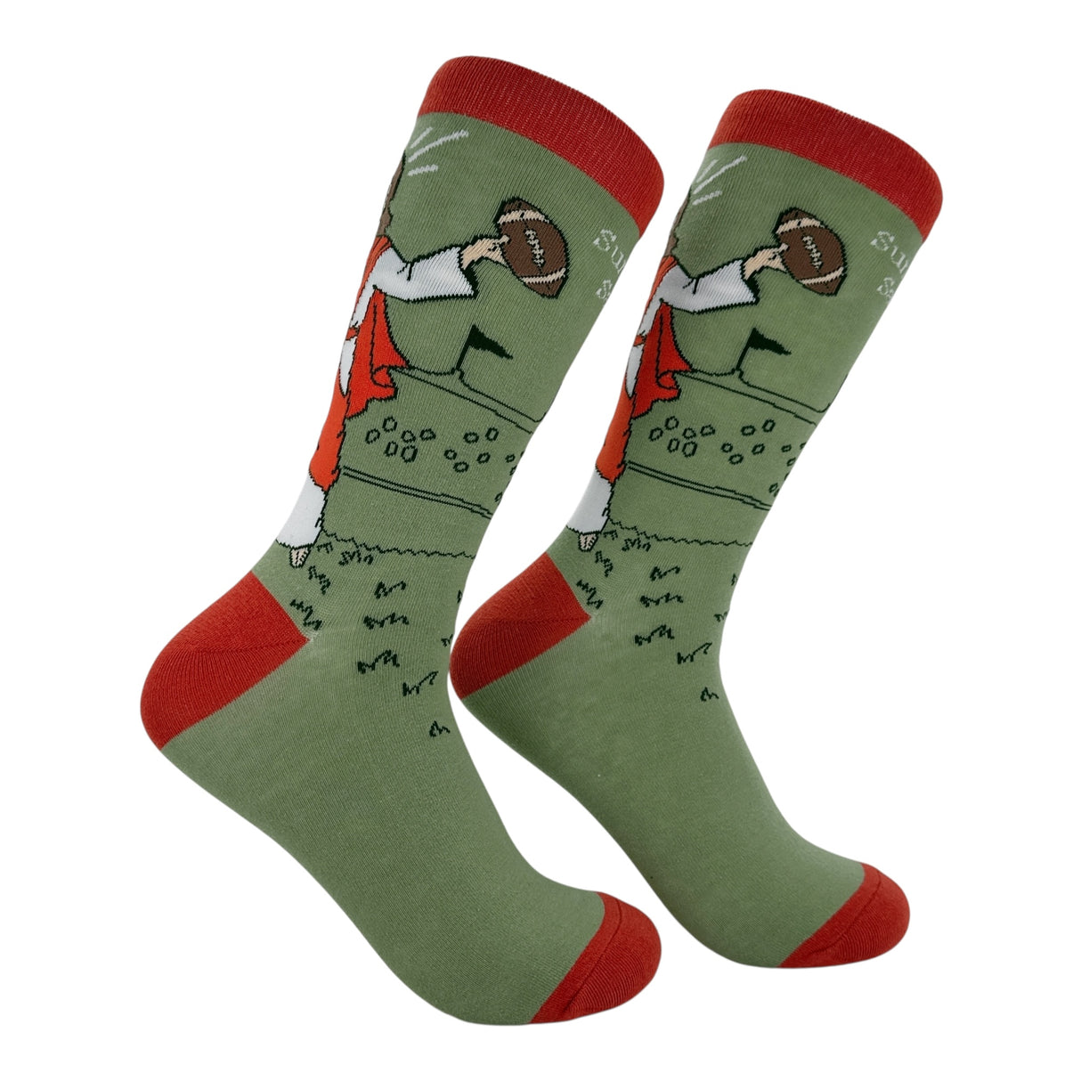 Men's Sunday Is Sacred Socks Funny Sarcastic Football Graphic Novelty Footwear for Men