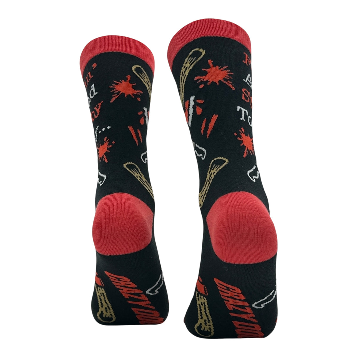 Women's Feeling A Tad Stabby Today Socks Funny Sarcastic Knife Graphic Novelty Footwear for Ladies