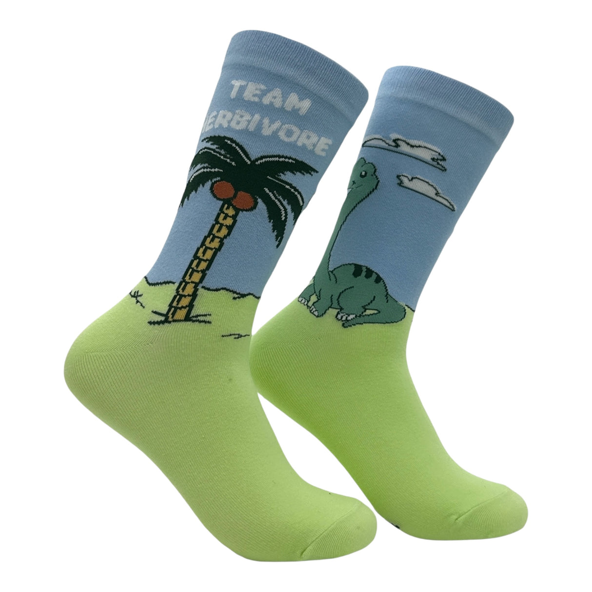 Women's Team Herbivore Socks Funny Sarcastic Dino Graphic Novelty Footwear for Ladies