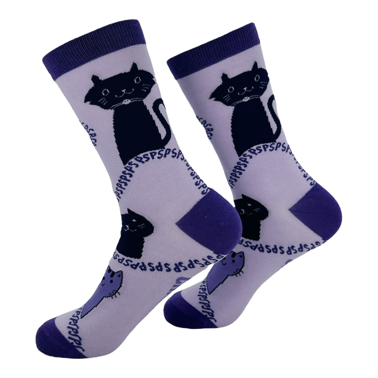 Women's Tell Your Cat I Said Pspsps Socks Funny Sarcastic Kitten Graphic Novelty Footwear for Ladies