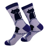 Women's Tell Your Cat I Said Pspsps Socks Funny Sarcastic Kitten Graphic Novelty Footwear for Ladies