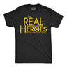 Mens Funny T Shirts The Real Heroes People Who Tolerate Me On A Daily Basis Sarcastic Novelty Tee for Men