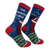 Women's The Struggle Is Real Socks Funny Sarcastic Santa Graphic Novelty Xmas Footwear for Ladies