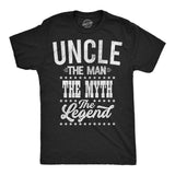Mens Funny T Shirts Uncle The Man The Myth The Legend Sarcastic Graphic Novelty Tee for Men