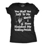 Womens Funny T Shirts You Shall Not Talk to Me Until I Have Finished My Waking Potion Coffee Tee for Ladies