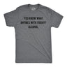 Mens Funny T Shirts You Know What Rhymes With Friday Alcohol Sarcastic Drinking Graphic Novelty Tee for Men