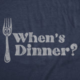 Youth Funny T Shirts Whens Dinner Sarcastic Eating Graphic Novelty Tee for Kids